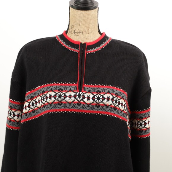 Hanna Andersson Nordic Men's 1/4 zip Fair Isle Sweater XL - Picture 2 of 10